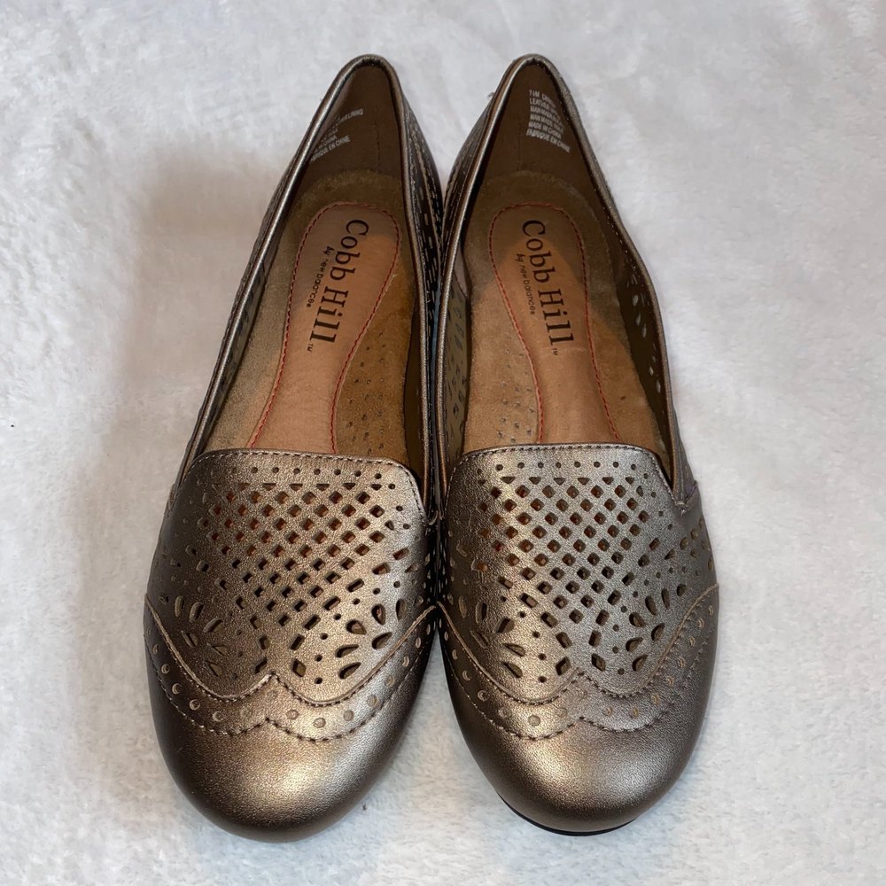 Cobb Hill By New Balance Ivy Pewter Leather Flats Size 7.5m View 5
